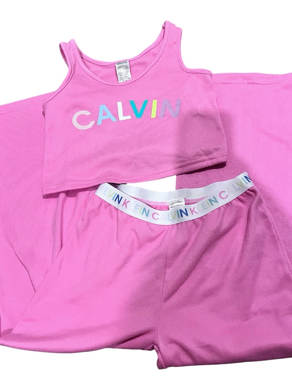 Calvin Klein Pink 2-Piece Outfit Set Girls Size 5/6 New